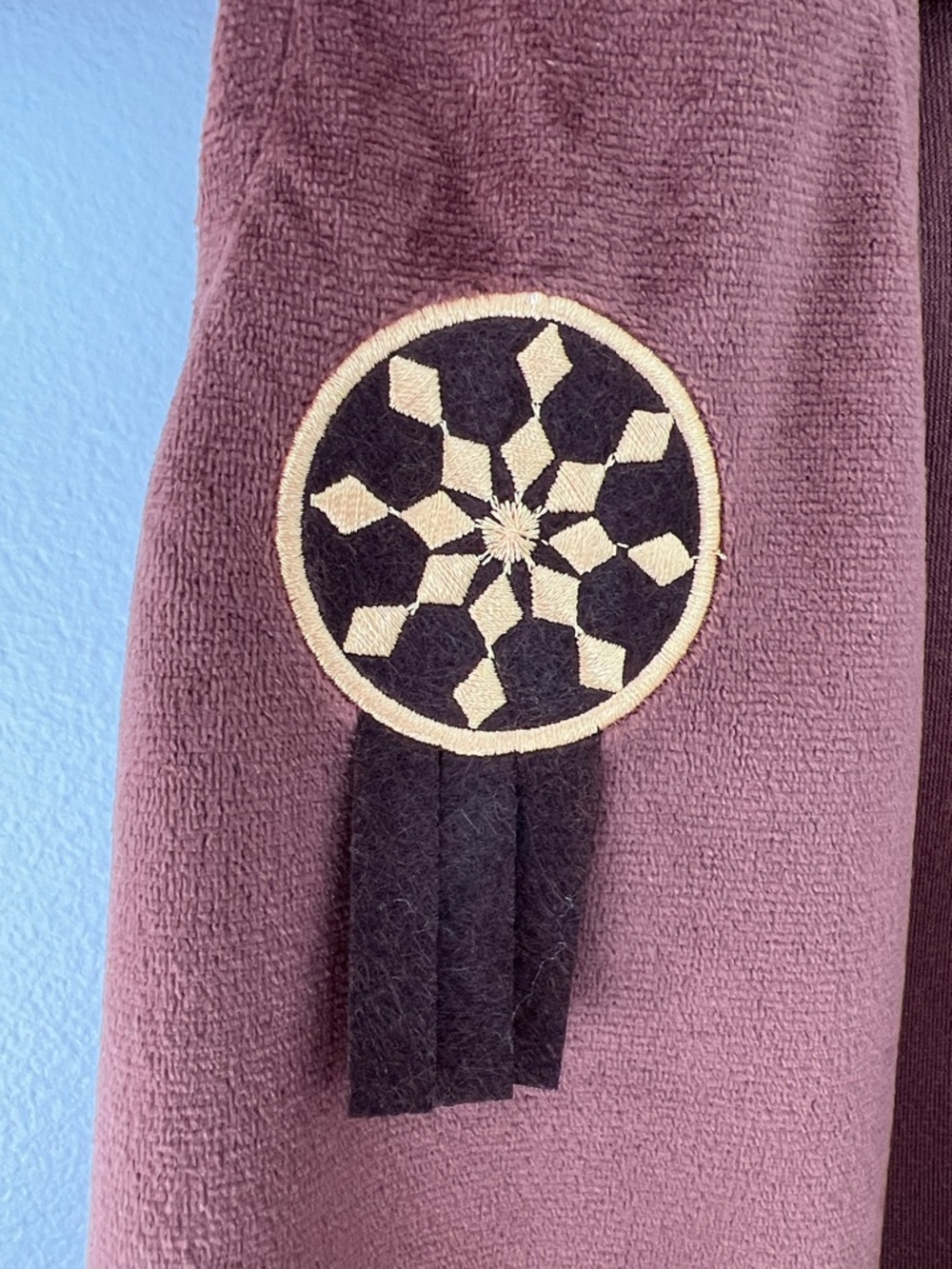 Kids Brown Faux Suede Fringe Western Vest with Decorative Medallions Size S - Picture 3 of 16